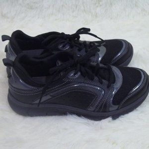 Easy Spirit lite  walk  nwot black leather and textile